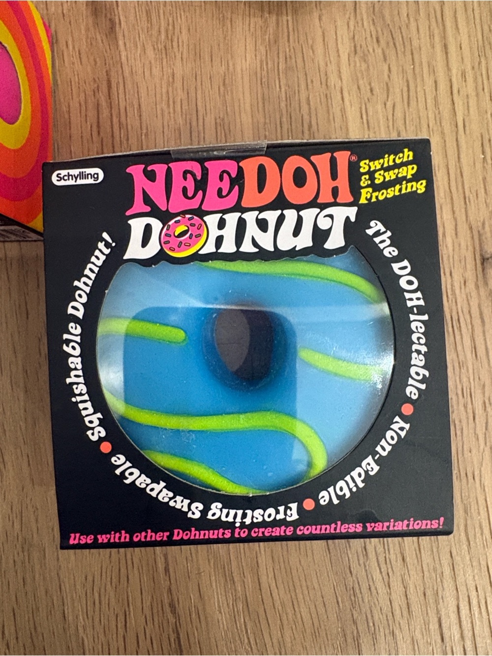 Needoh Donut blue with icing. Sealed. Fast safe ship. Authentic. Sealed.